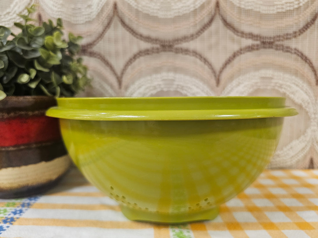 Tupperware vintage groen vergiet