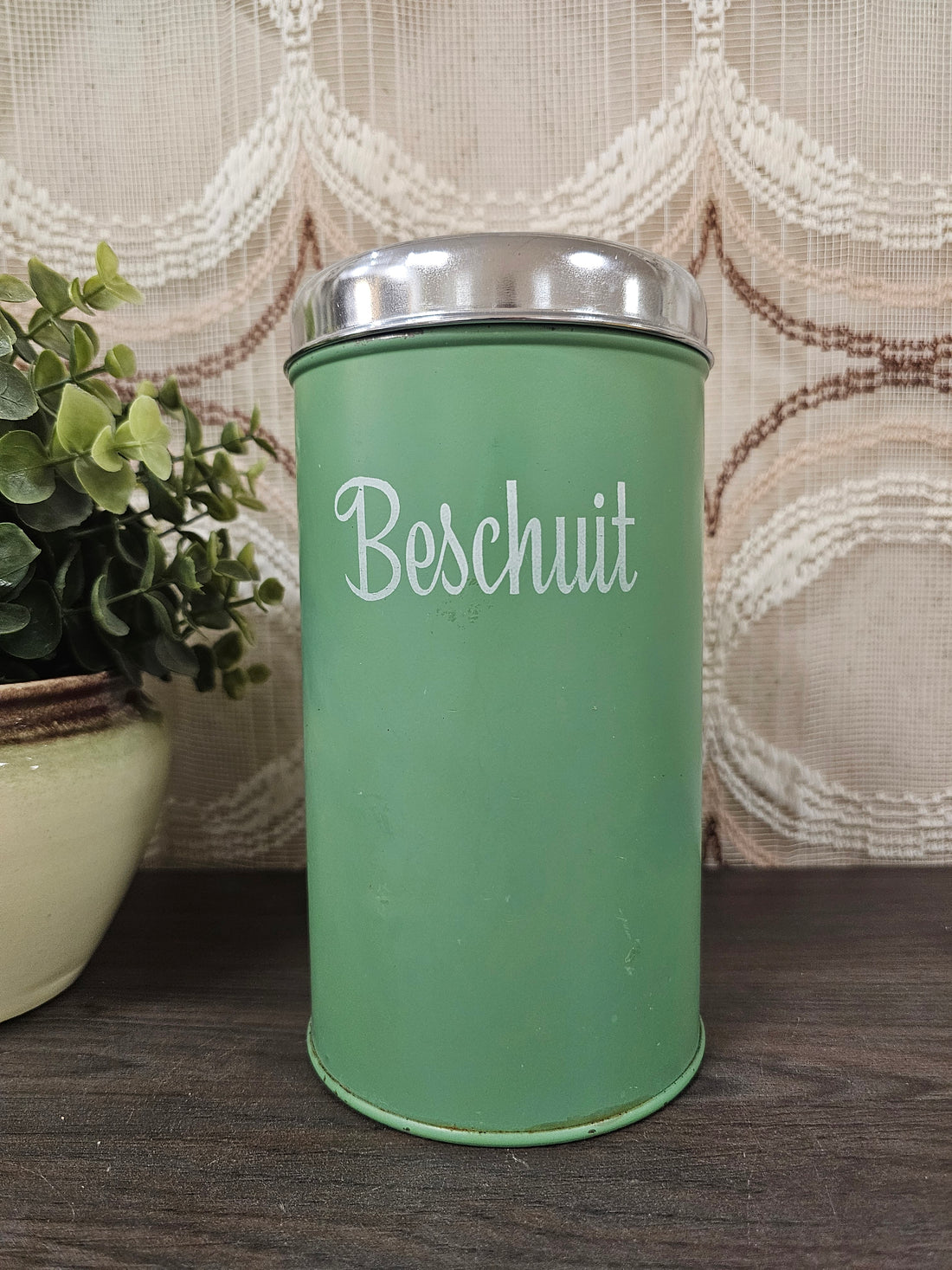 Brabantia vintage beschuitbus groen