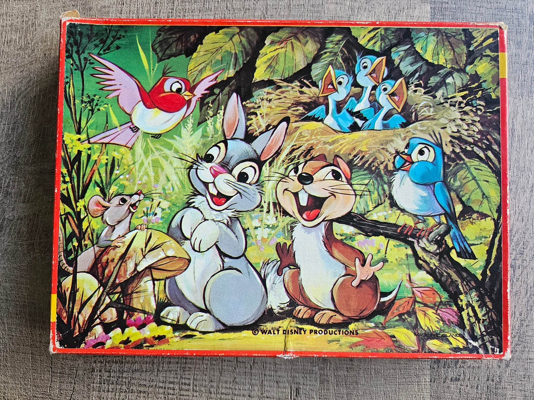 Disney vintage puzzel hout Kolibri 1970s Stampertje