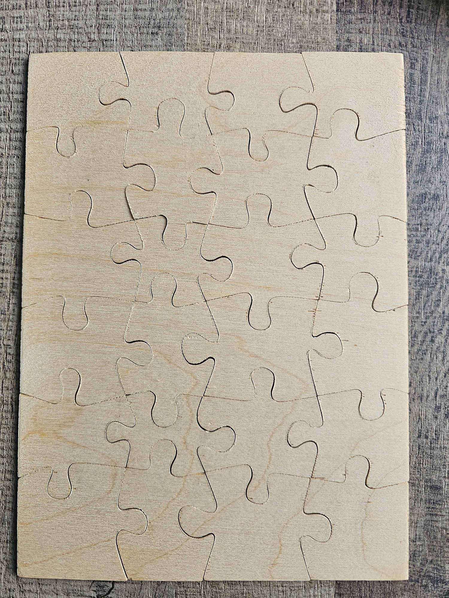Houten vintage puzzel jaren 60 meisje en poppen
