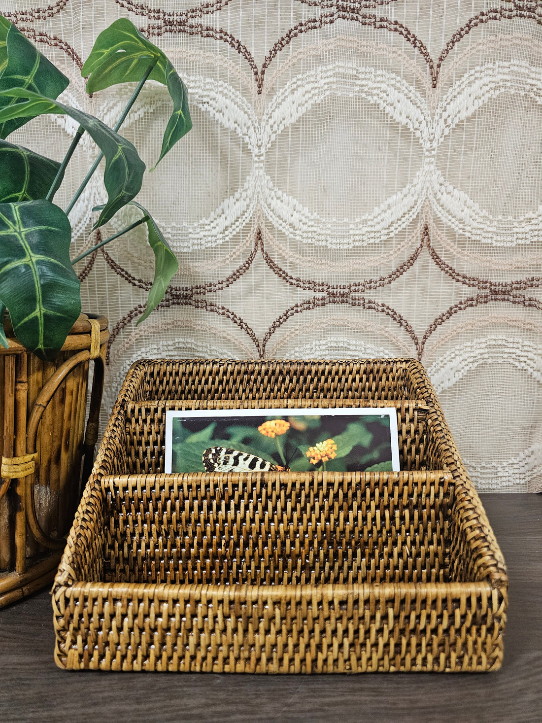 Birma rieten post organizer