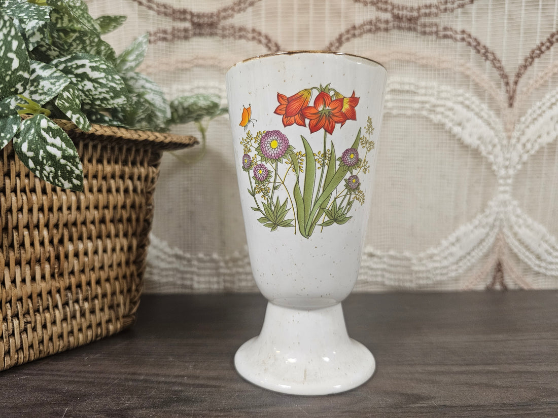 Wildflower hoge beker rode bloemen