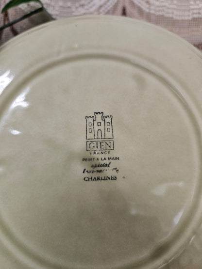 Gien France fondueborden vintage servies