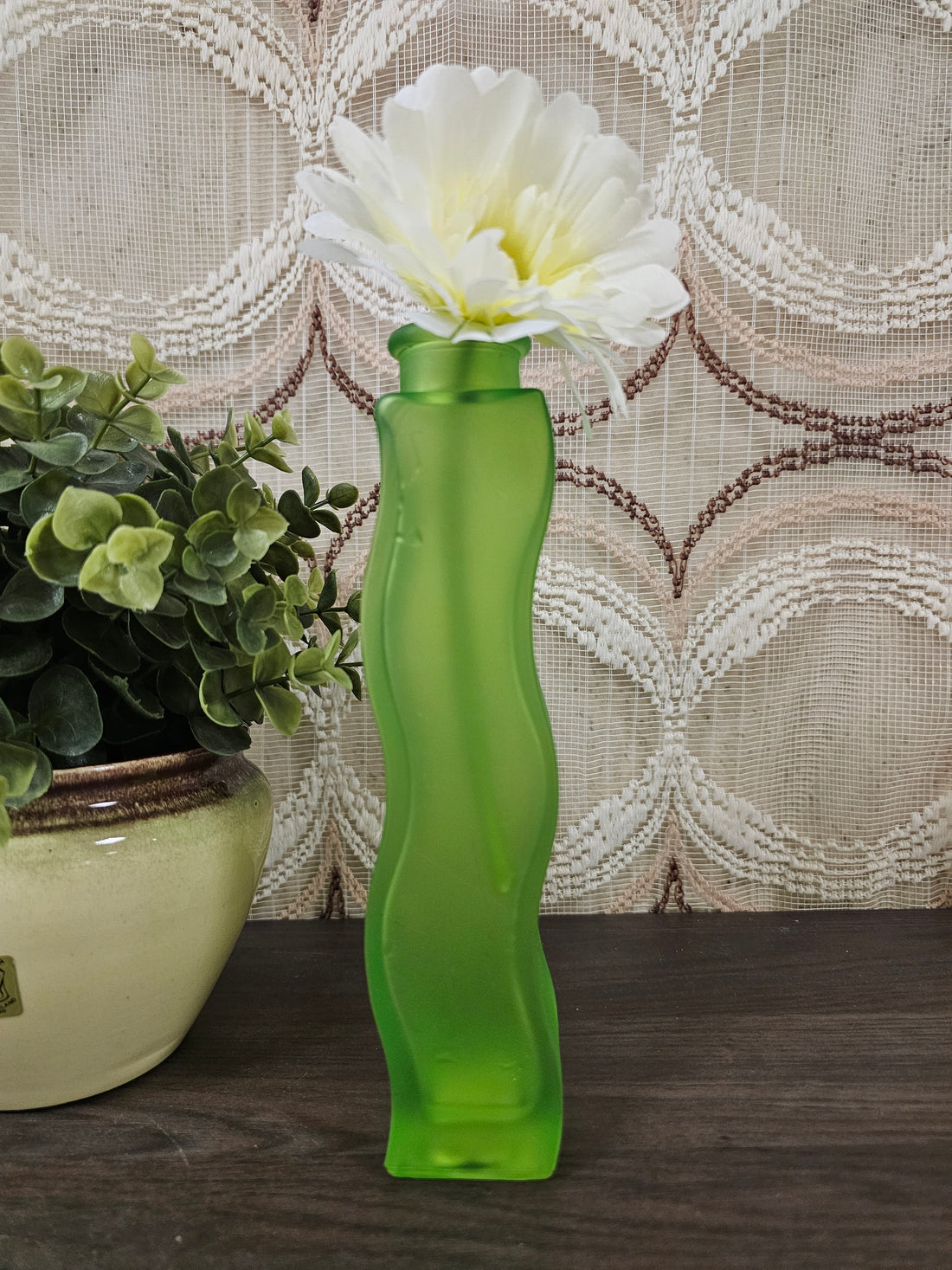 Ikea Skamt lichtgroen golvend vaasje