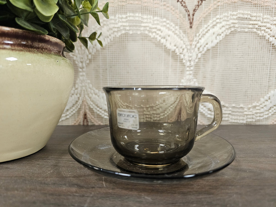 Arcoroc France rookglas kop en schotel