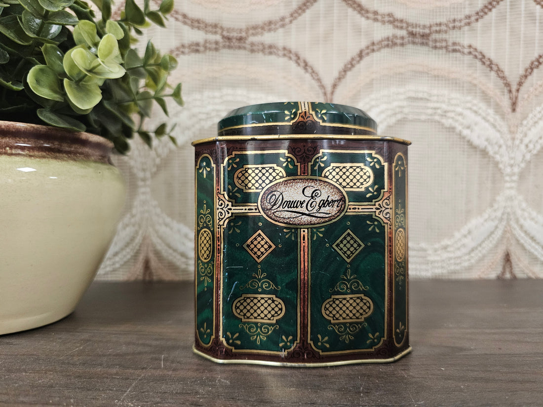 Douwe Egberts Pickwick thee blik groen