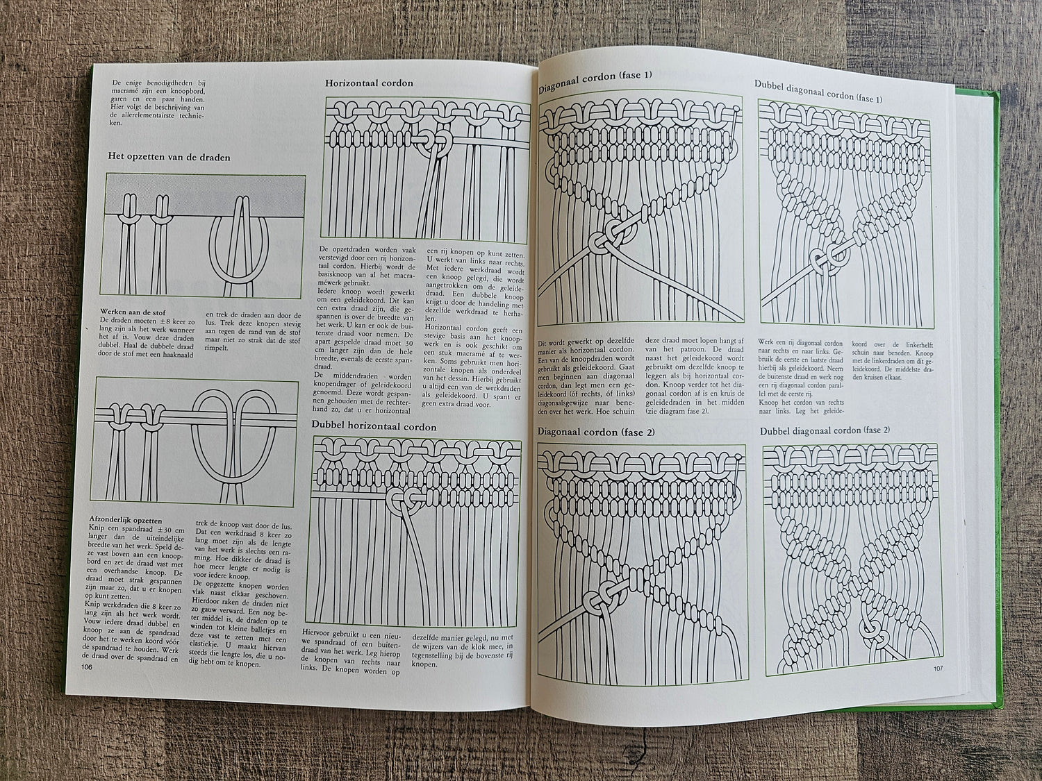 Bezig zijn met macramé - J.H.M. van Amelsvoort - uitgeverij Helmond.