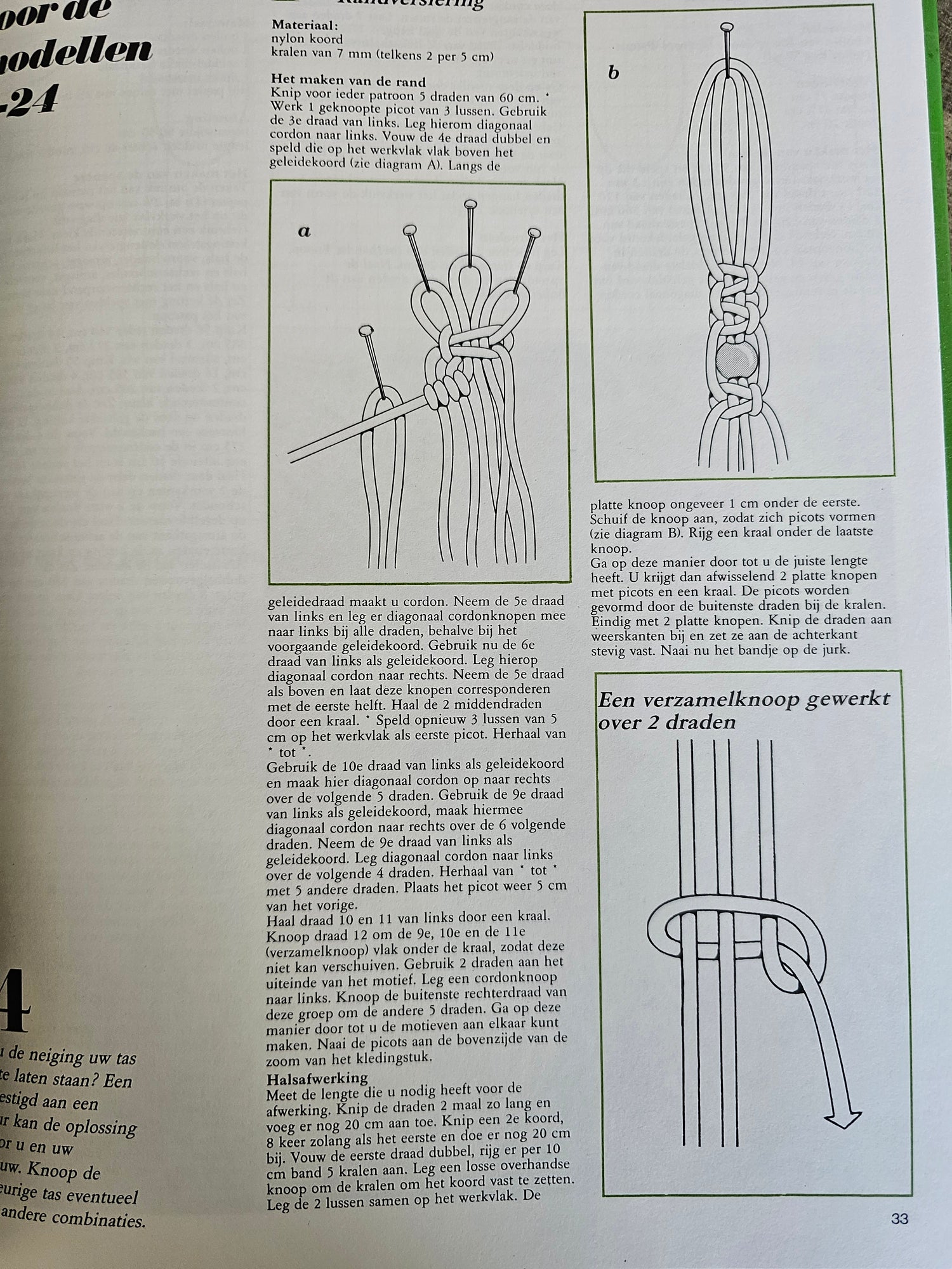 Bezig zijn met macramé - J.H.M. van Amelsvoort - uitgeverij Helmond.