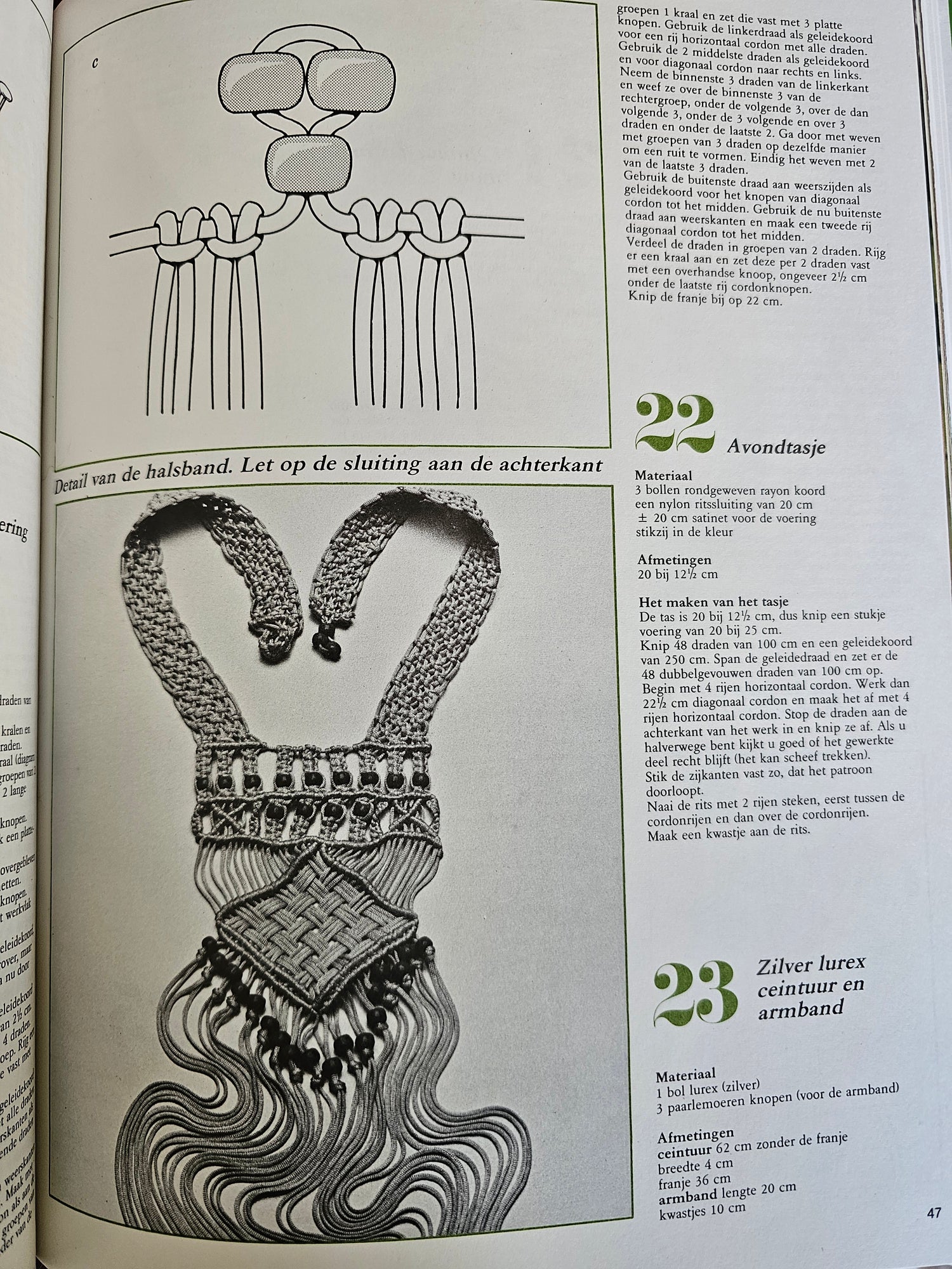 Bezig zijn met macramé - J.H.M. van Amelsvoort - uitgeverij Helmond.