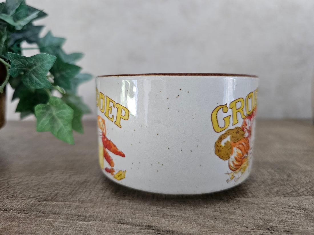 Soepkom met recept groentesoep