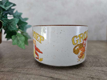Soepkom met recept groentesoep