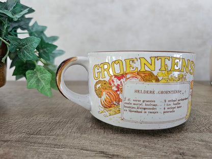 Soepkom met recept groentesoep