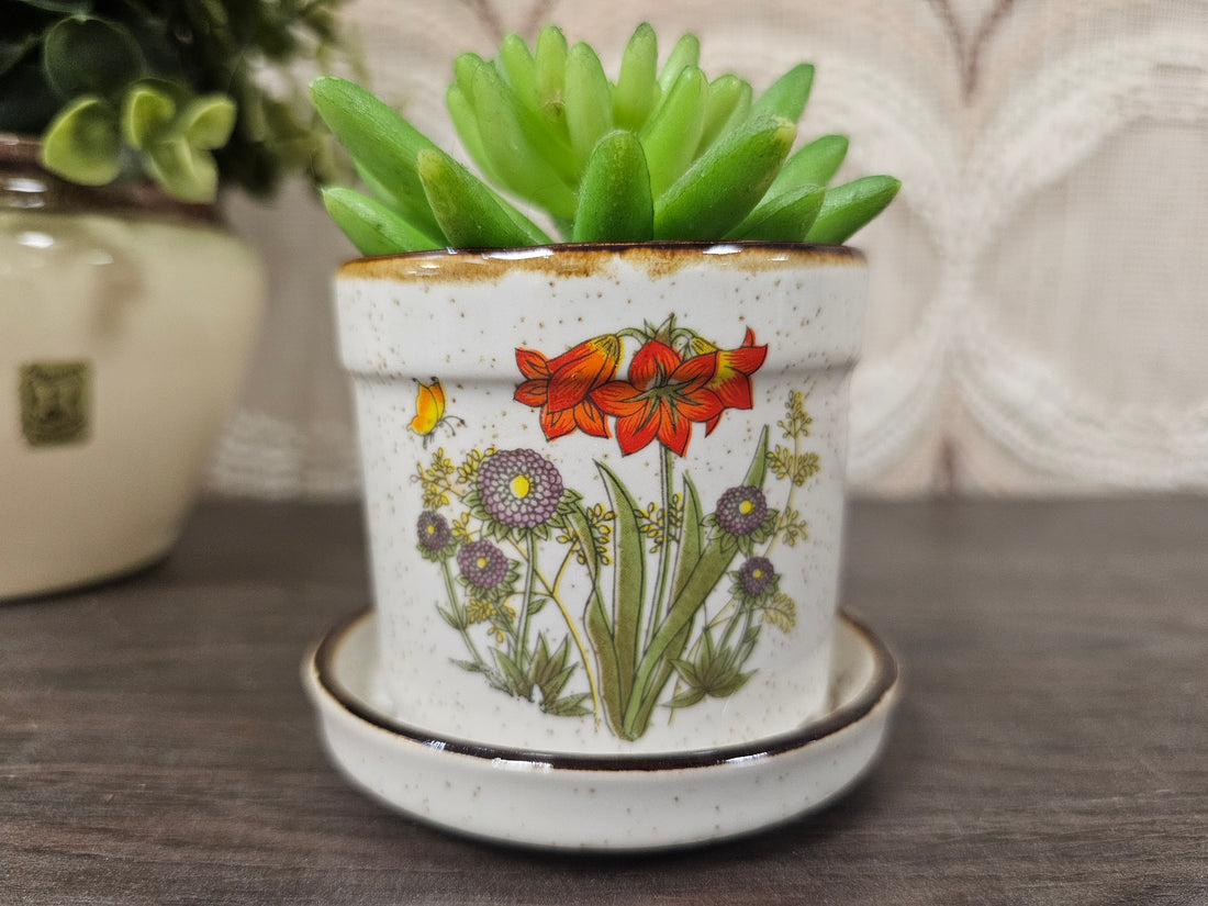 Wildflower mini bloempot rode bloemen