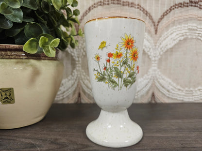 Wildflower hoge koffiebeker oranje bloemen