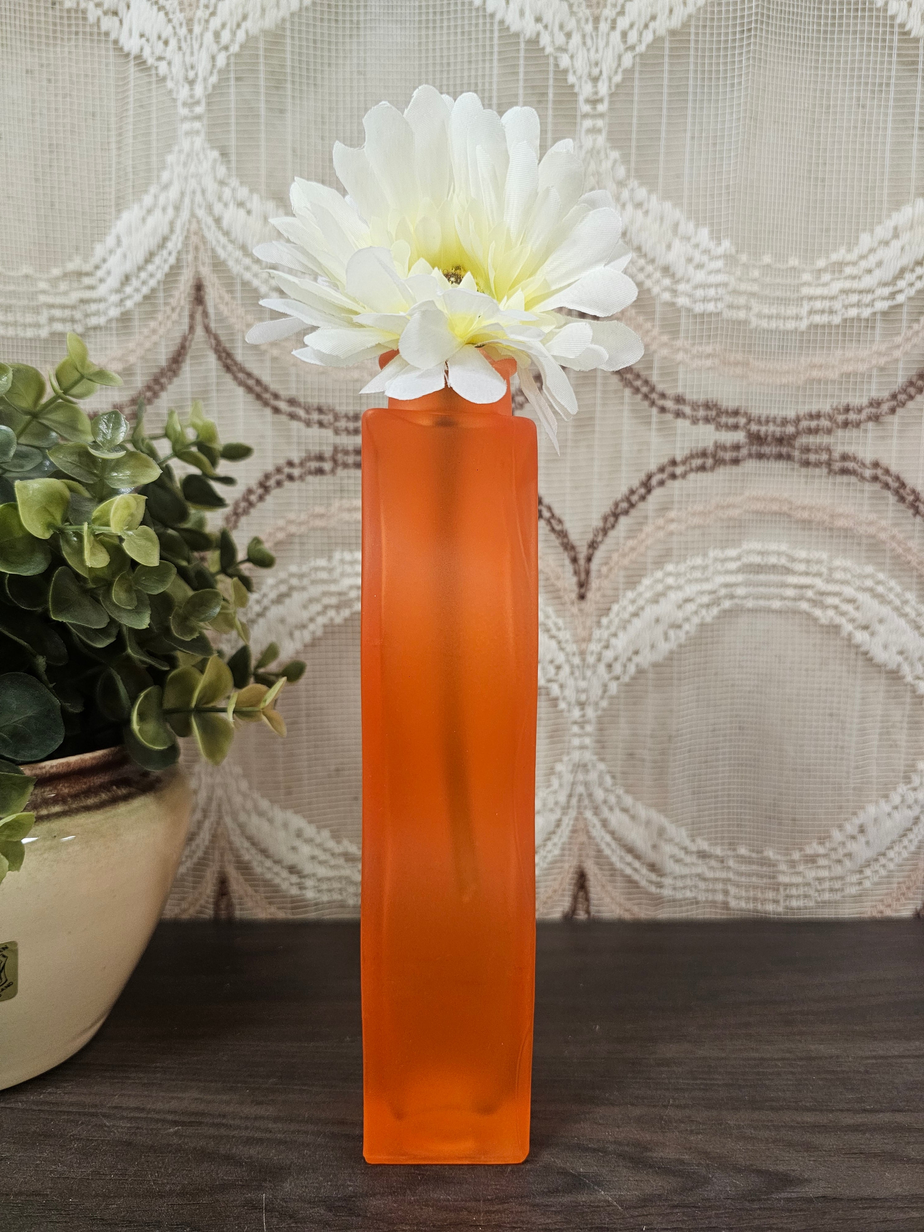 Ikea Skämt golvend vaasje oranje