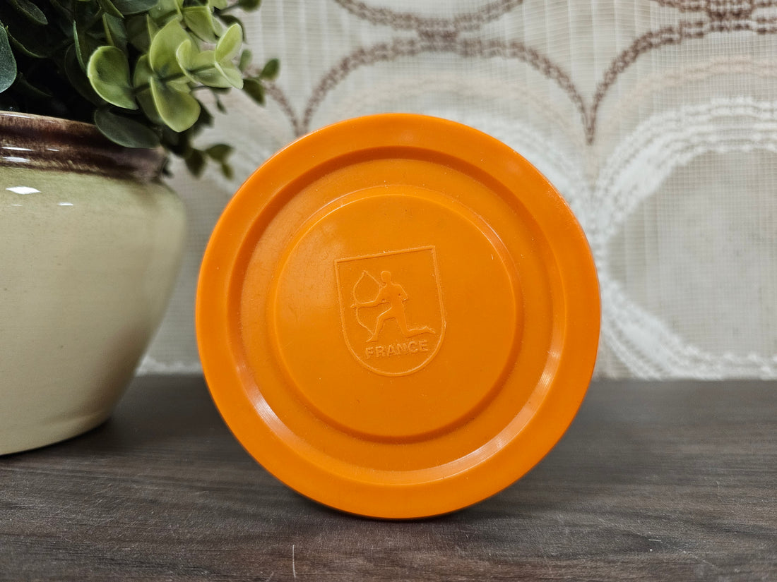 Vintage Arcopal France rookglas voorraadpot met deksel