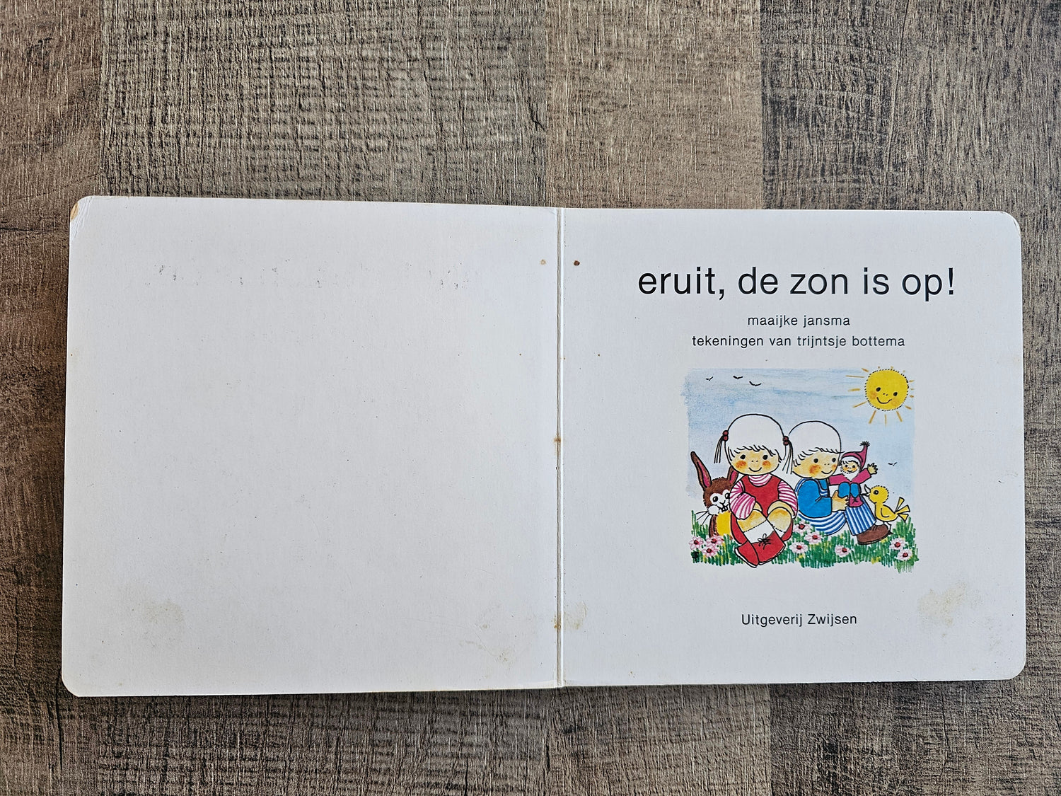 Botjes boekje 4 &quot;Eruit, de zon is op&quot; vintage kinderboekje