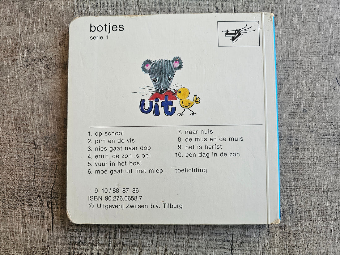 Botjes boekje 8 &quot;de mus en de muis&quot; vintage kinderboekje deel 8