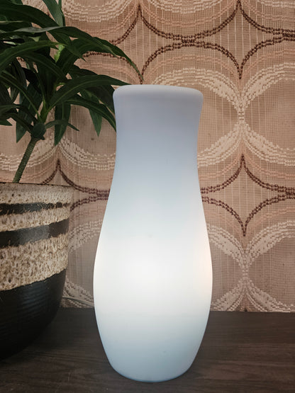 Ikea Mylonit glazen lamp blauw