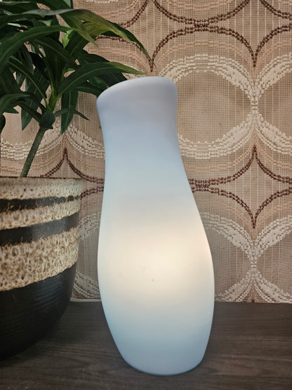 Ikea Mylonit glazen lamp blauw