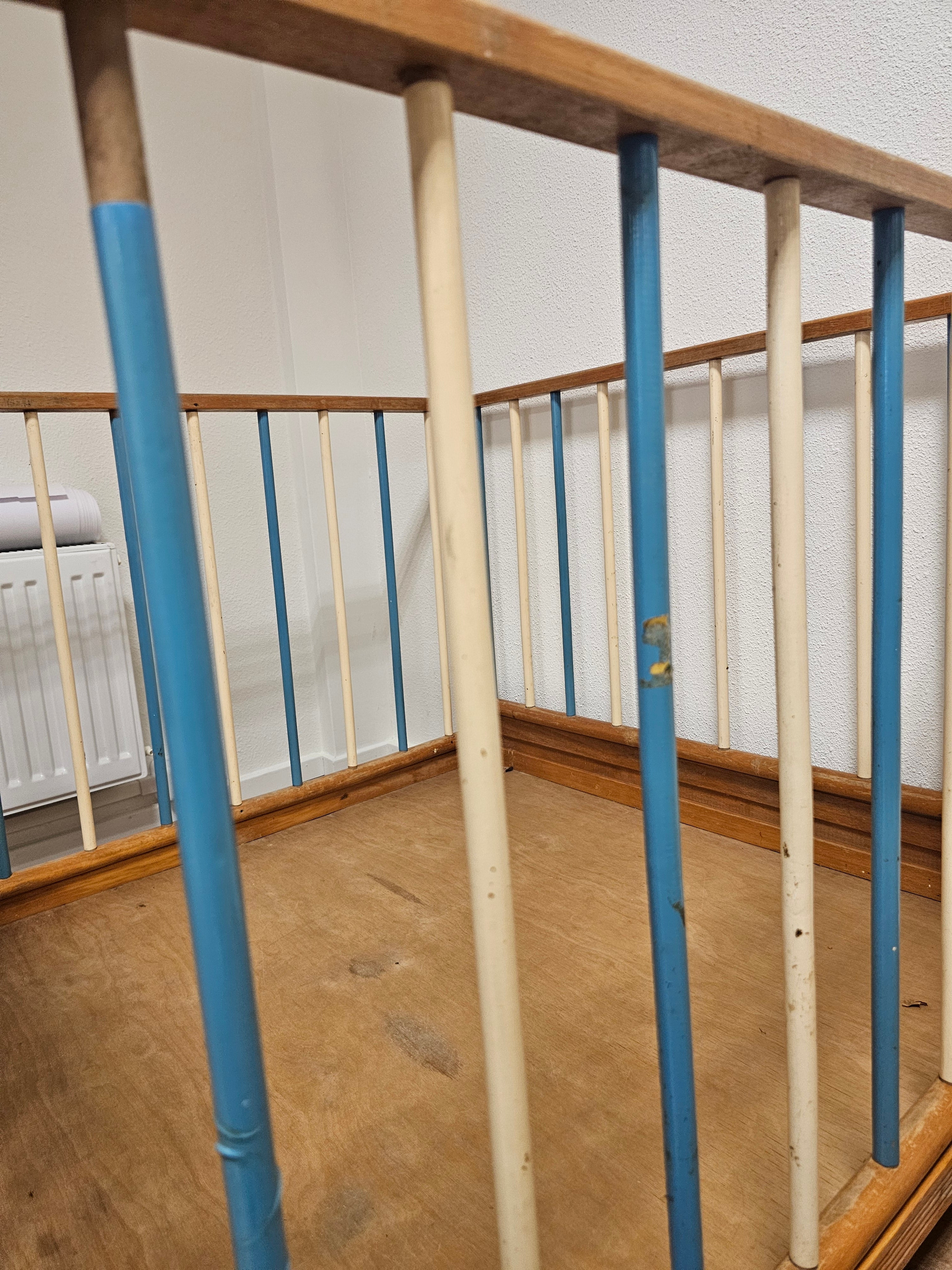 Vintage Kibofa houten box jaren 70 | Inklapbaar met kralenframe