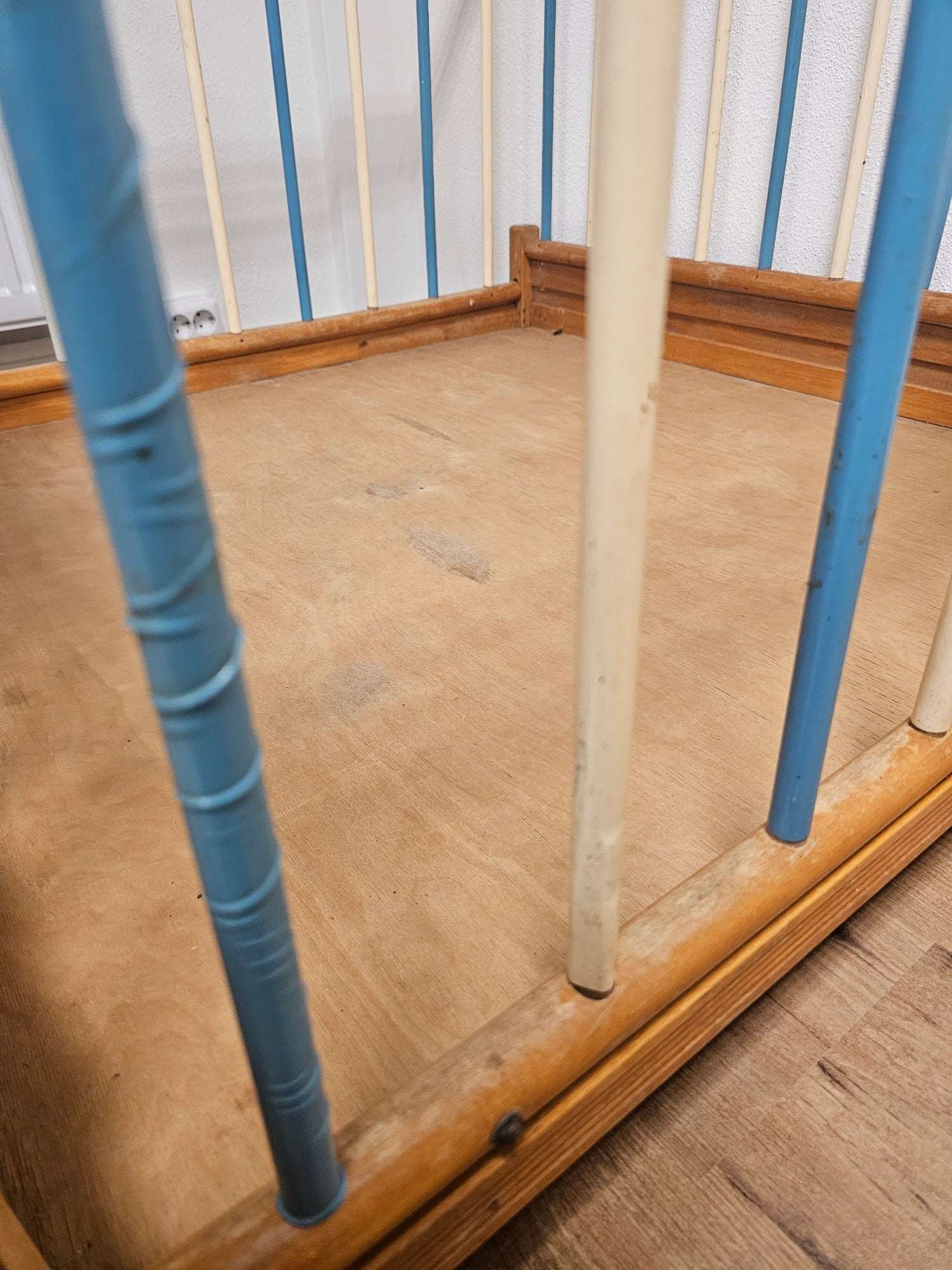 Vintage Kibofa houten box jaren 70 | Inklapbaar met kralenframe