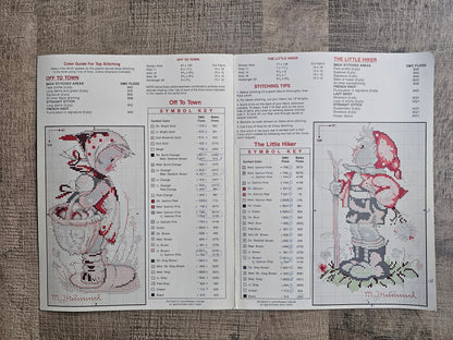 Hummel borduurpatroon kruissteek The hikers