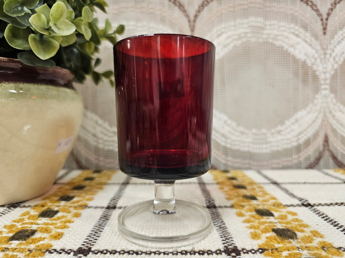 Luminarc France borrelglas rood