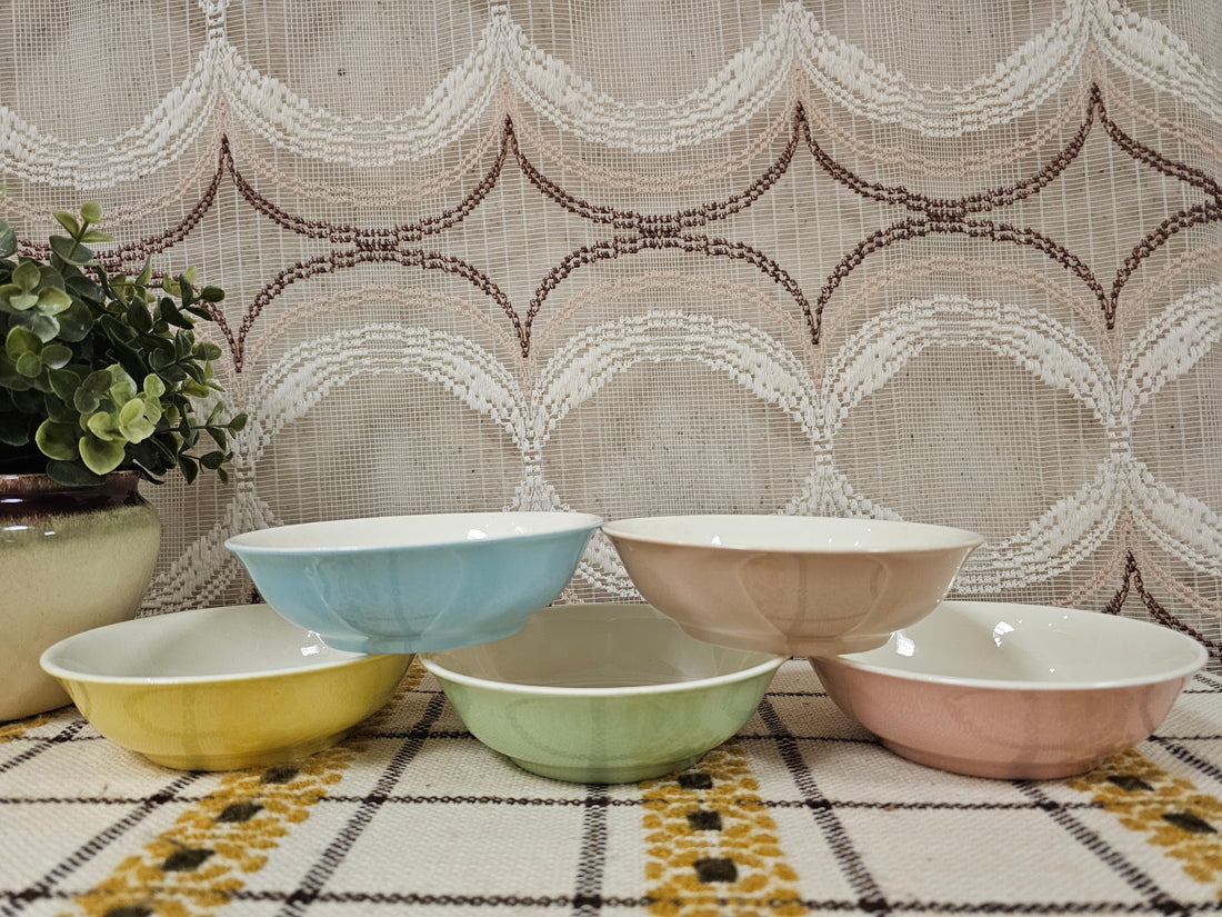 Mosa Maastricht pastelkleurige schaaltjes set 5 stuks