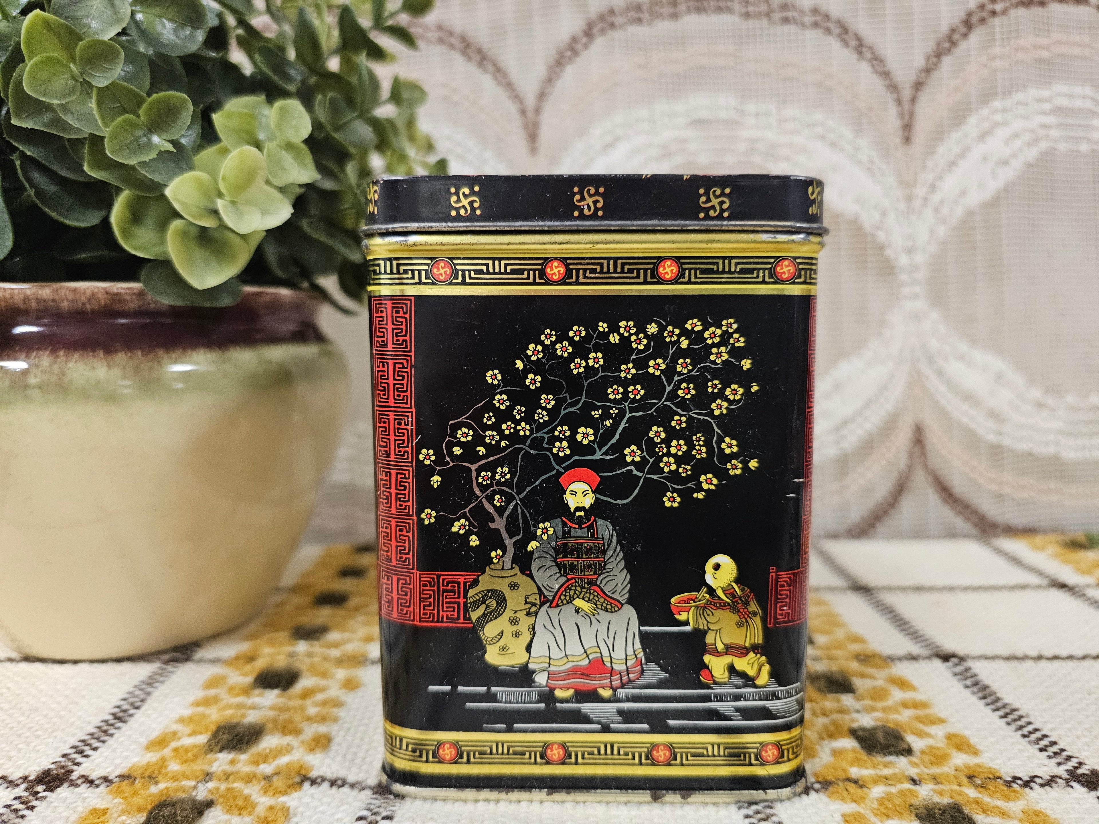 Vintage Chinees thee blik