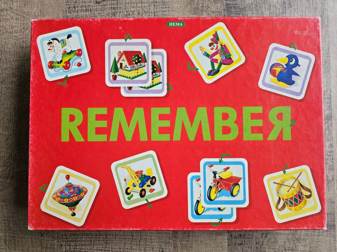 Vintage Hema Remember 1987 geheugenspel memory