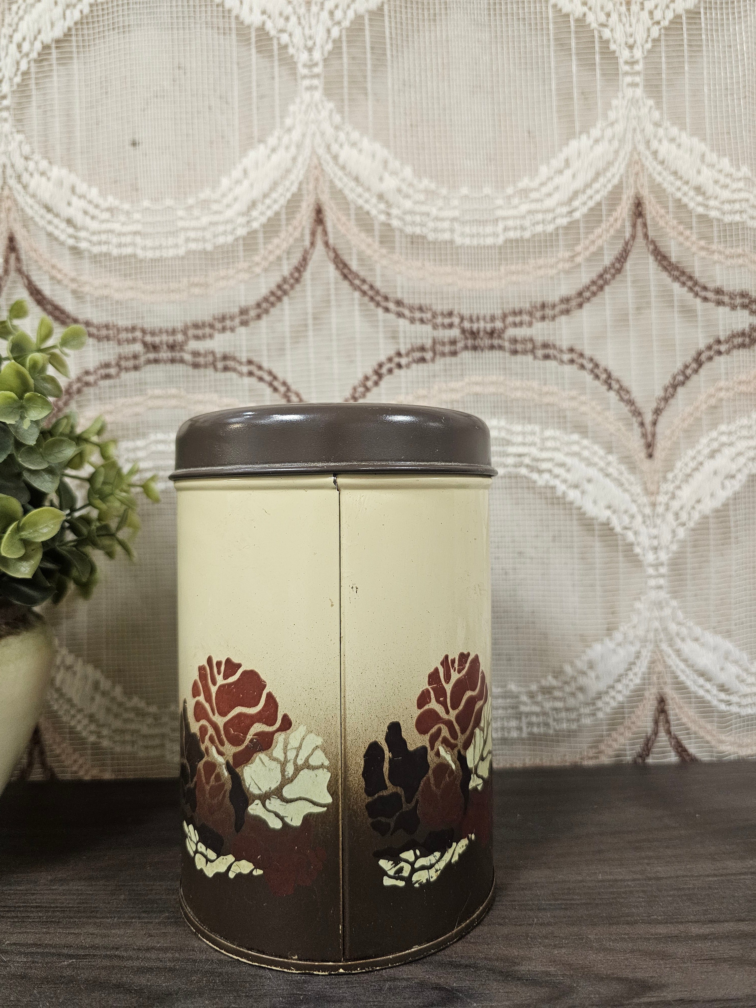 Brabantia koffieblik Batique jaren 70