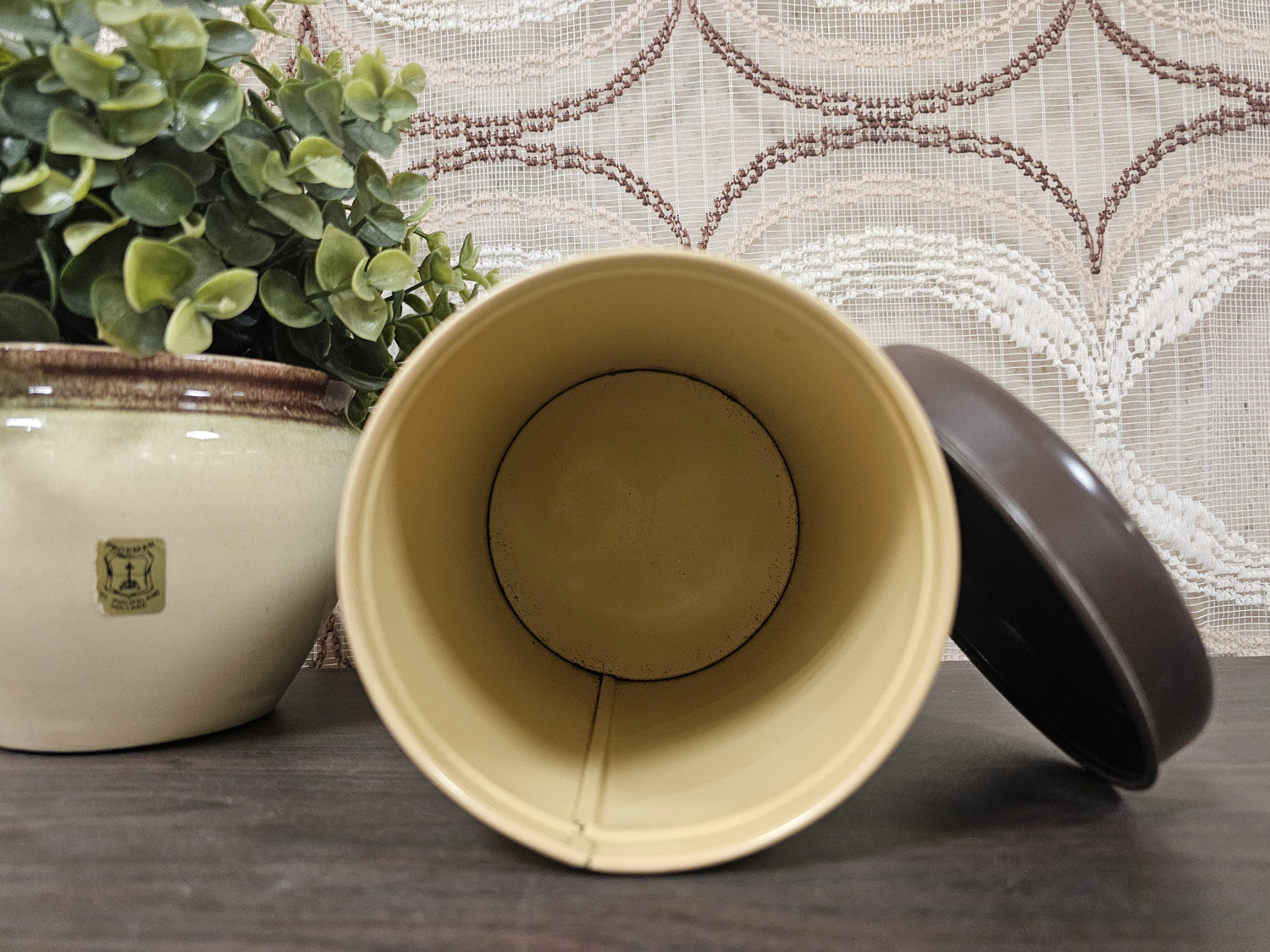 Brabantia koffieblik Batique jaren 70