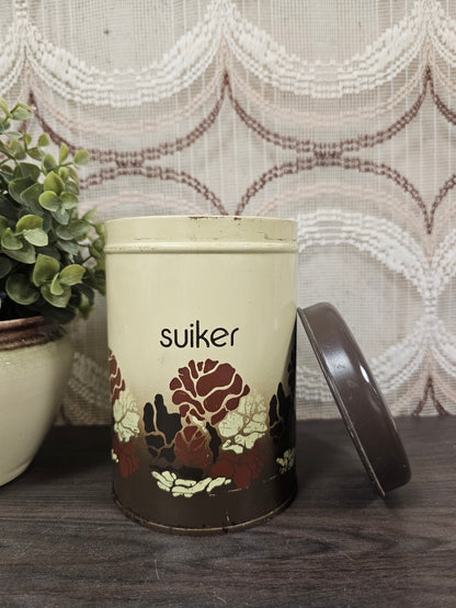 Brabantia Batique suiker blik jaren 70