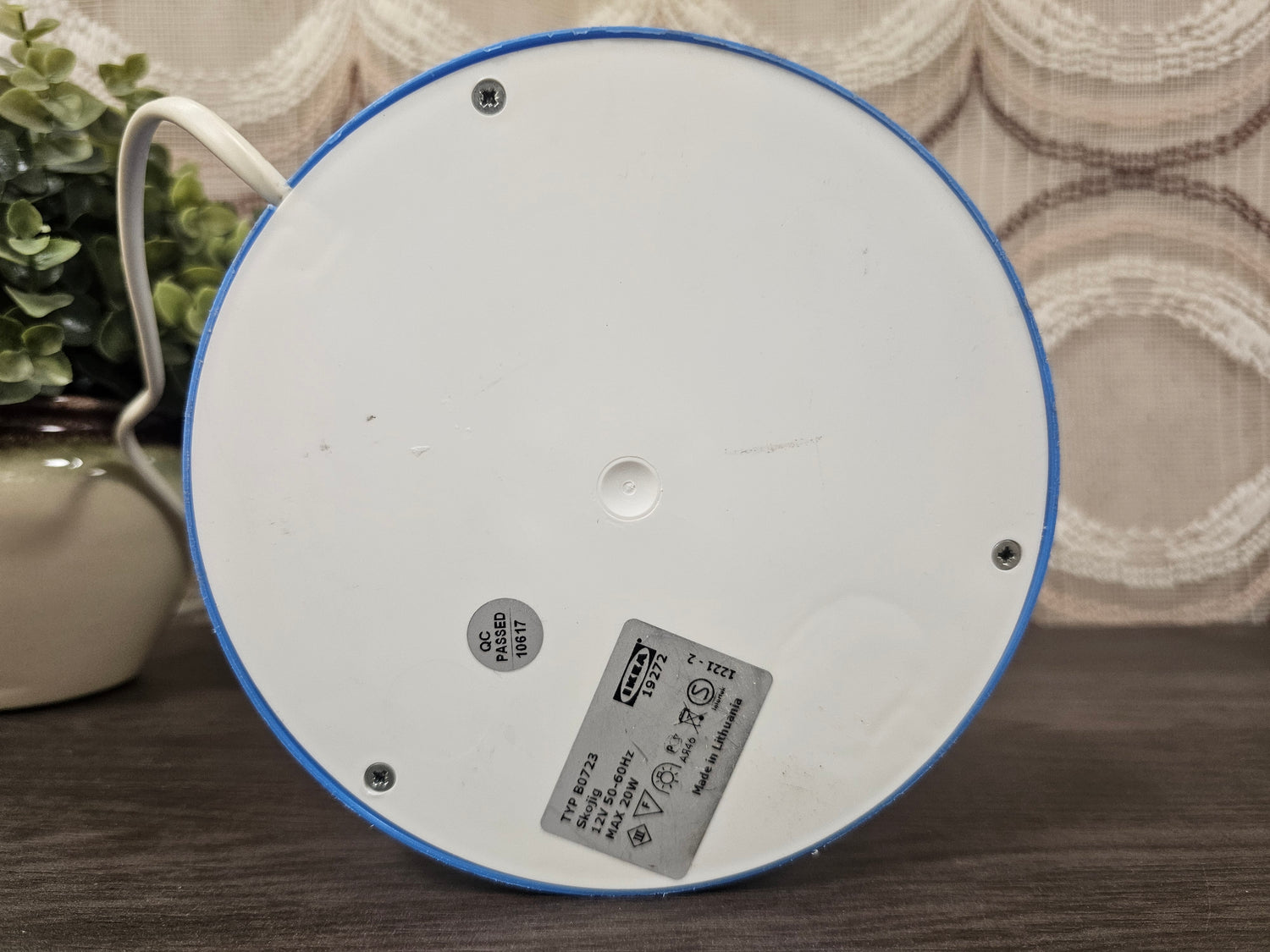 IKEA Skojig paddenstoellamp blauw met wolken