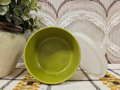 Tupperware bakje rond groen 9,5 cm