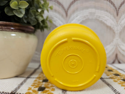 Tupperware bakje rond geel 9,5 cm