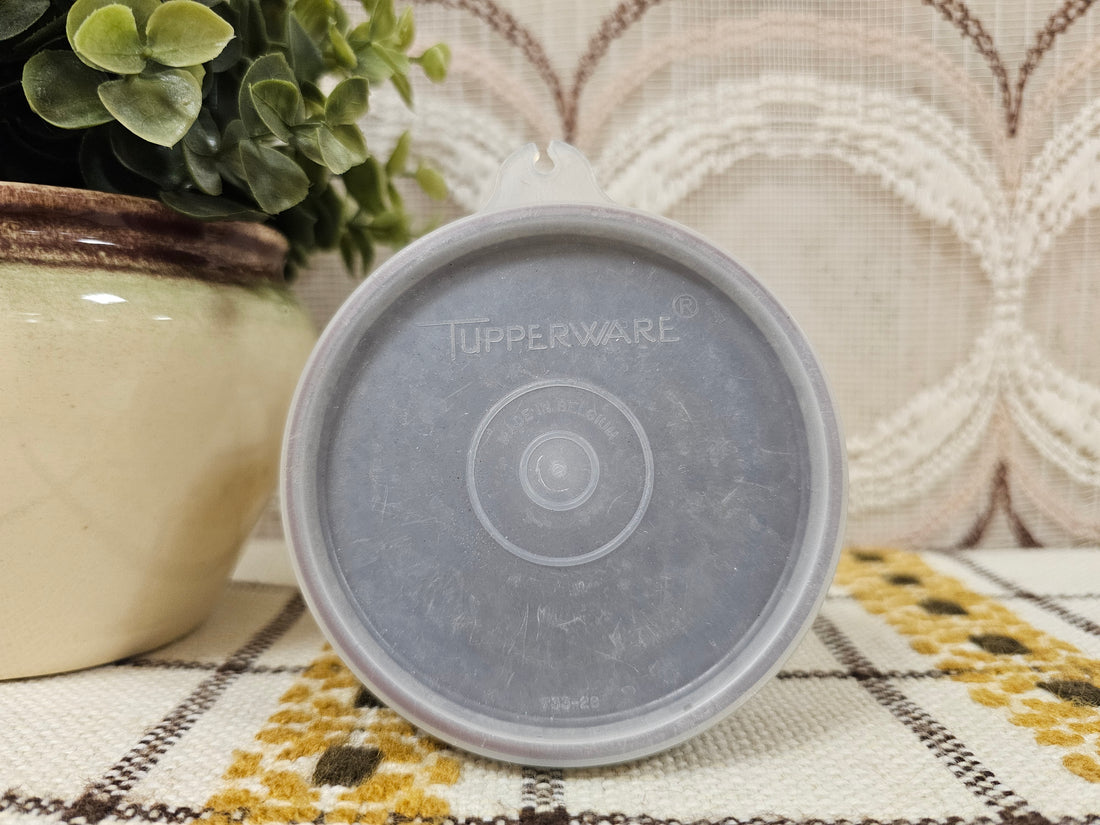 Tupperware bakje rond bruin 9,5 cm