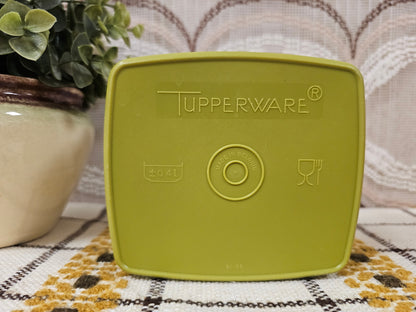 Tupperware bakje vierkant groen