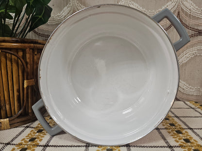 Brabantia pan Diana bloemmotief jaren ’70 – Ø 24,5 x 11 cm