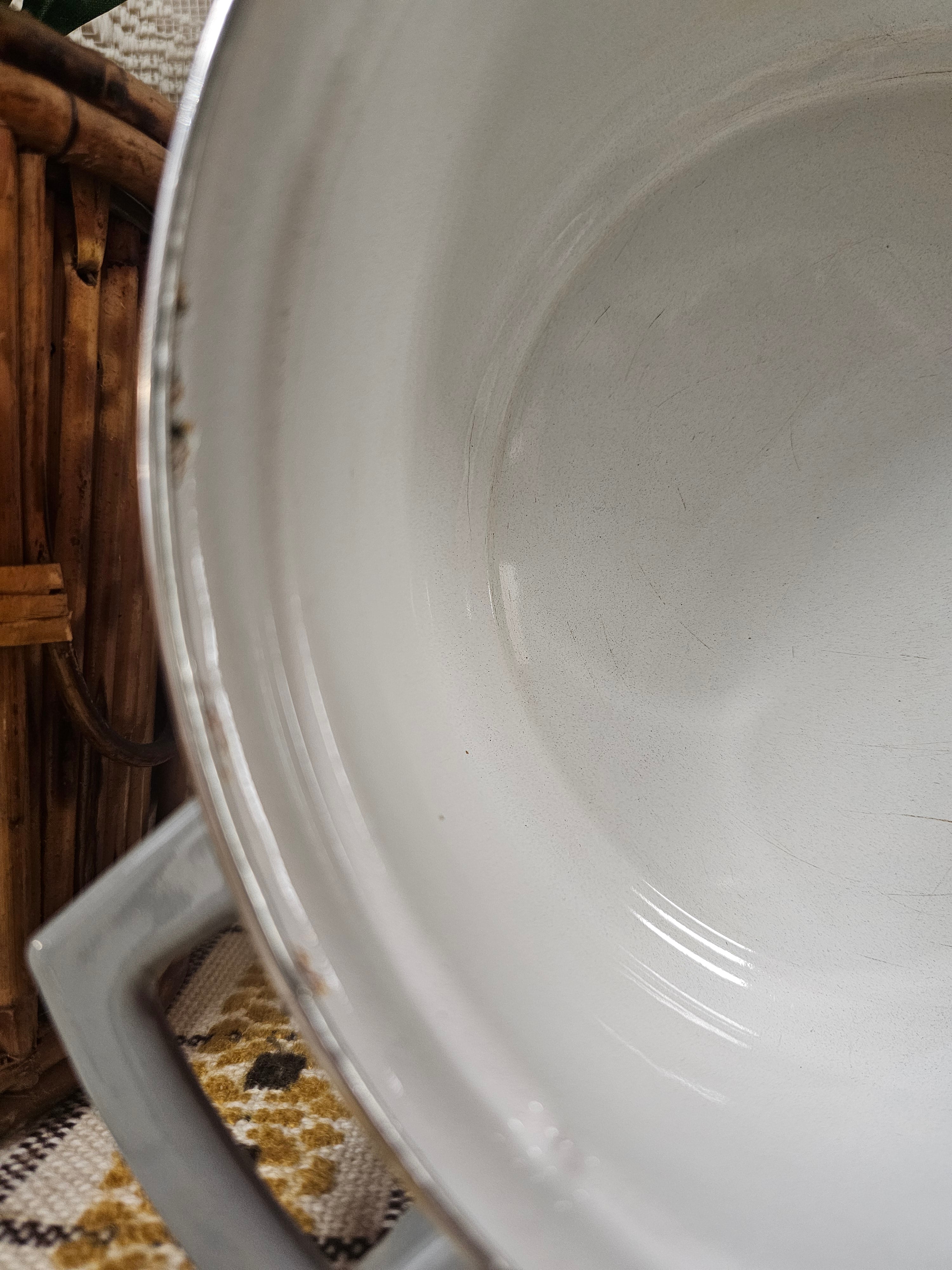 Brabantia pan Diana bloemmotief jaren ’70 – Ø 24,5 x 11 cm