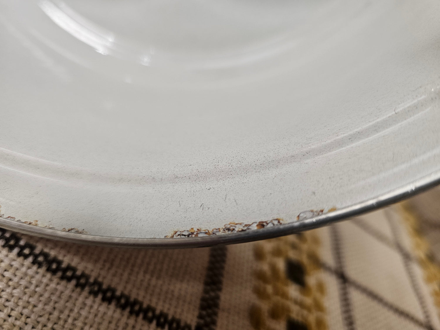 Brabantia pan Diana bloemmotief jaren ’70 – Ø 24,5 x 11 cm