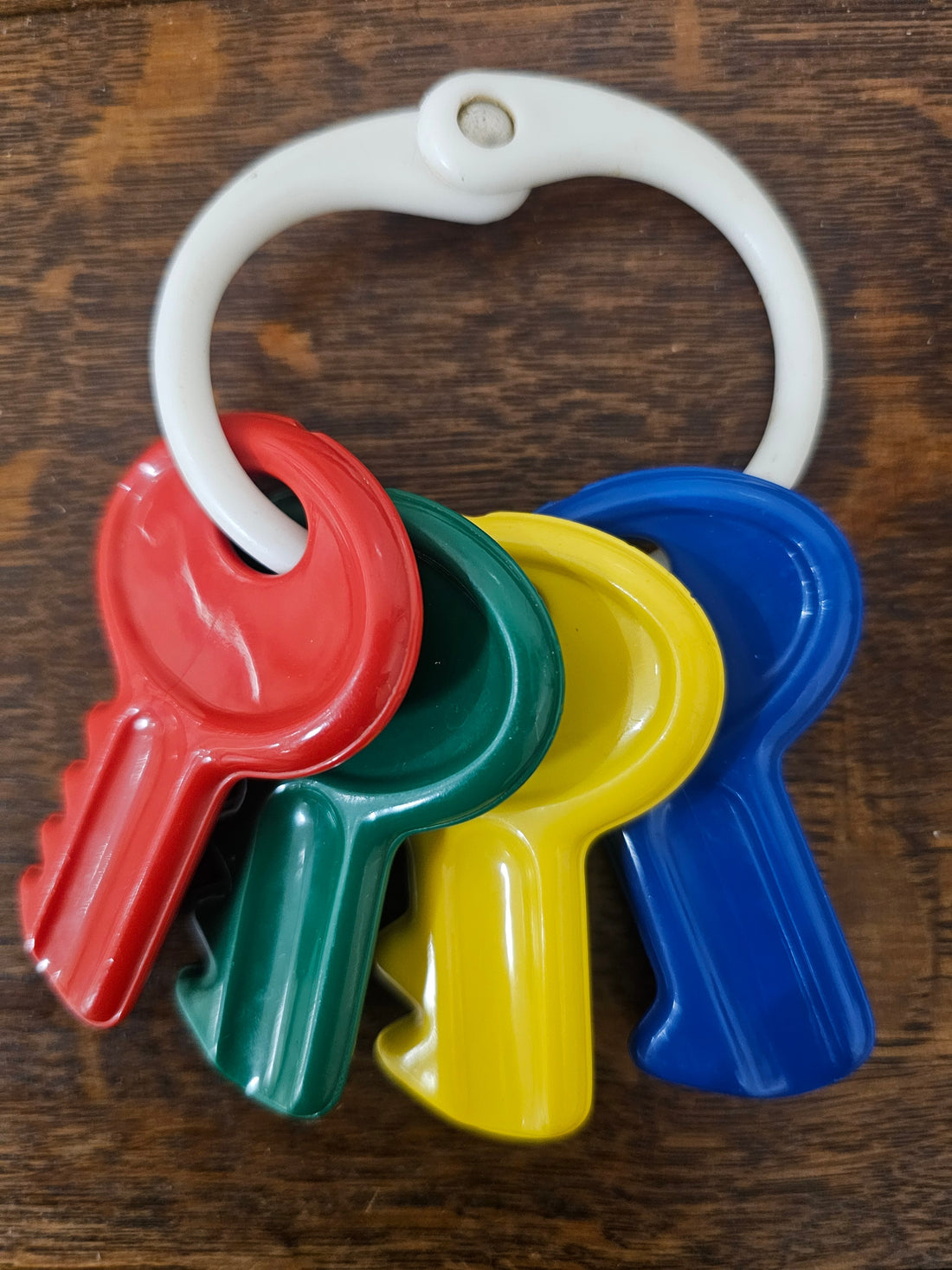 Ambi Toys sleutels aan witte ring jaren ’70/’80