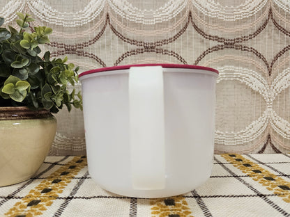 Tupperware maatbeker 2 liter  met roze deksel