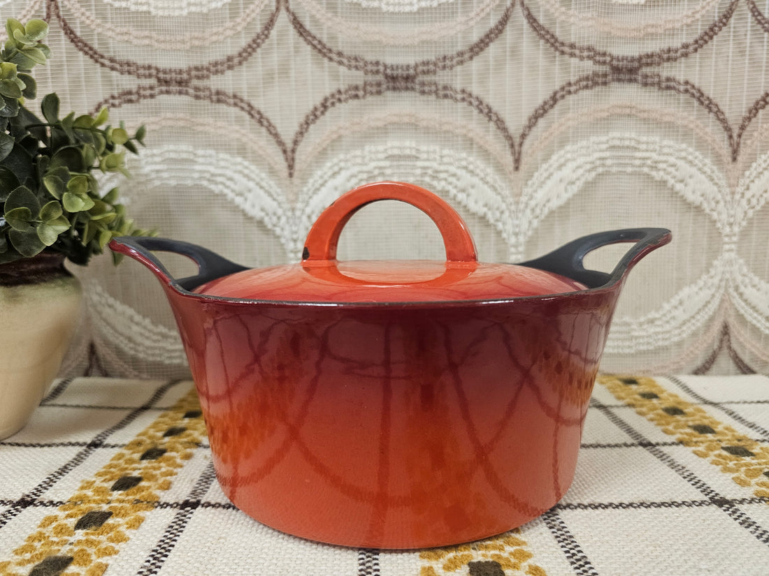 Hackman gietijzeren pan oranje-rood 20 cm
