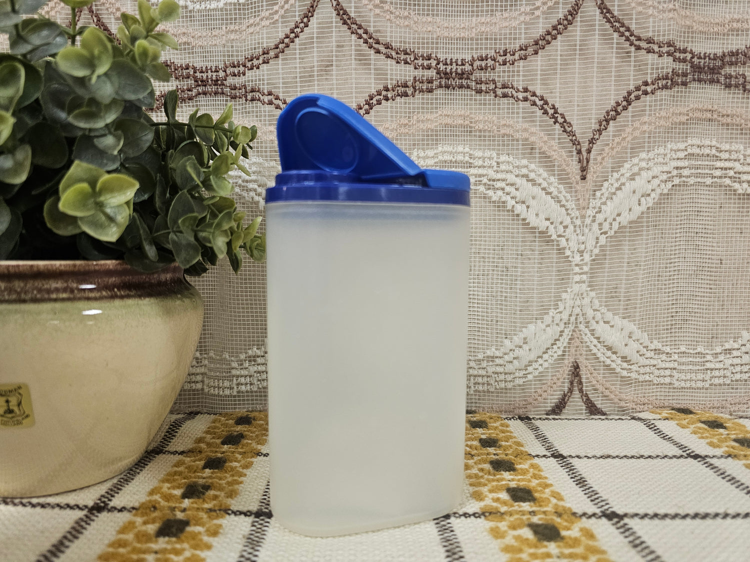 Tupperware strooier blauw