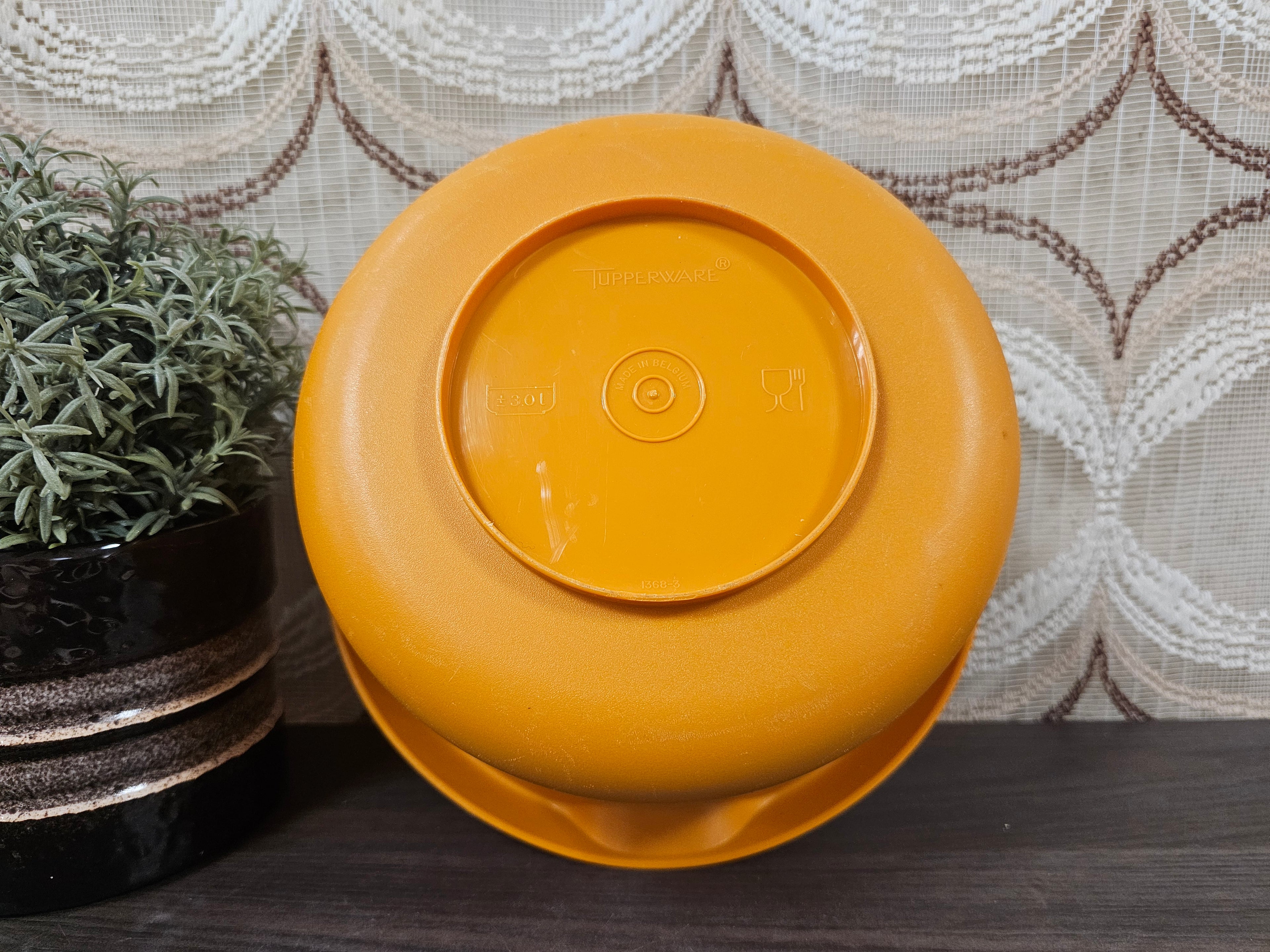 Tupperware oranje beslagkom 3 liter