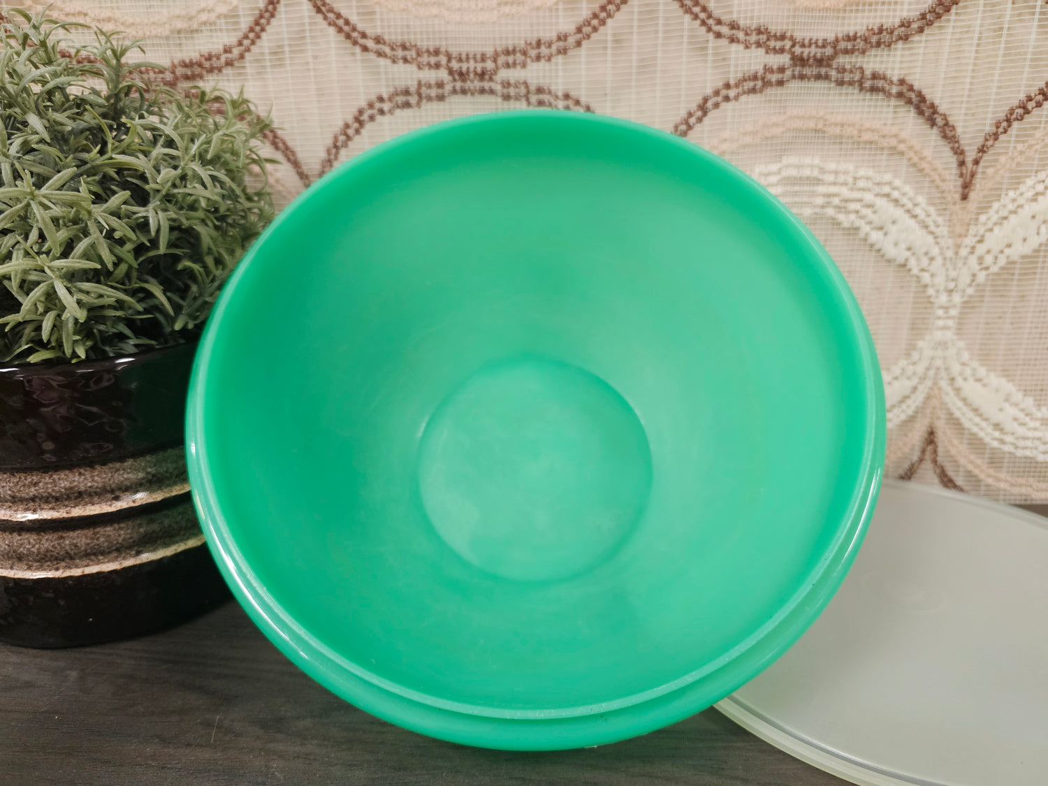 Tupperware kom met deksel mintgroen – 22,5 cm