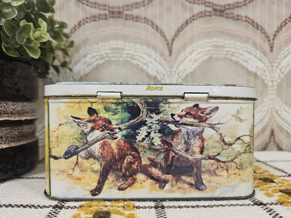 Royco blik met dierenillustraties van Rien Poortvliet