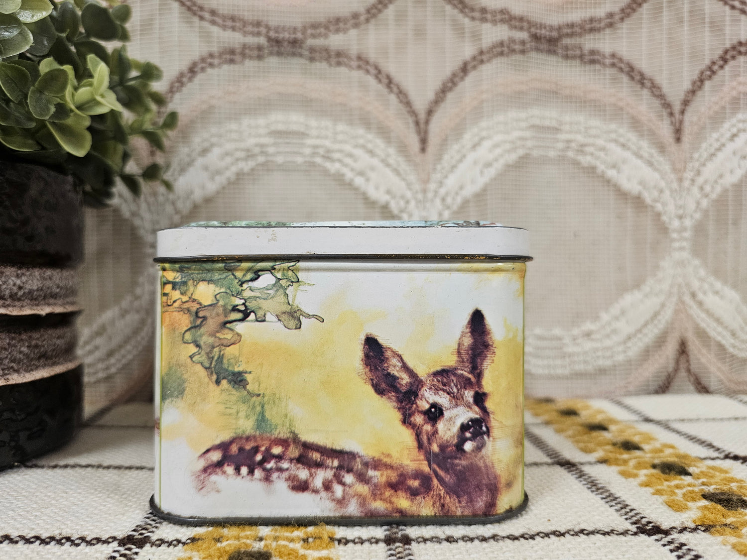 Royco blik met dierenillustraties van Rien Poortvliet